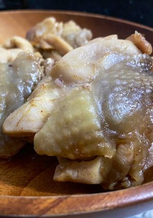 乾蒸紅椒雞腿排(微波爐料理) 的食譜成品照片
