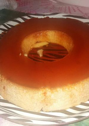 Una foto de Flan