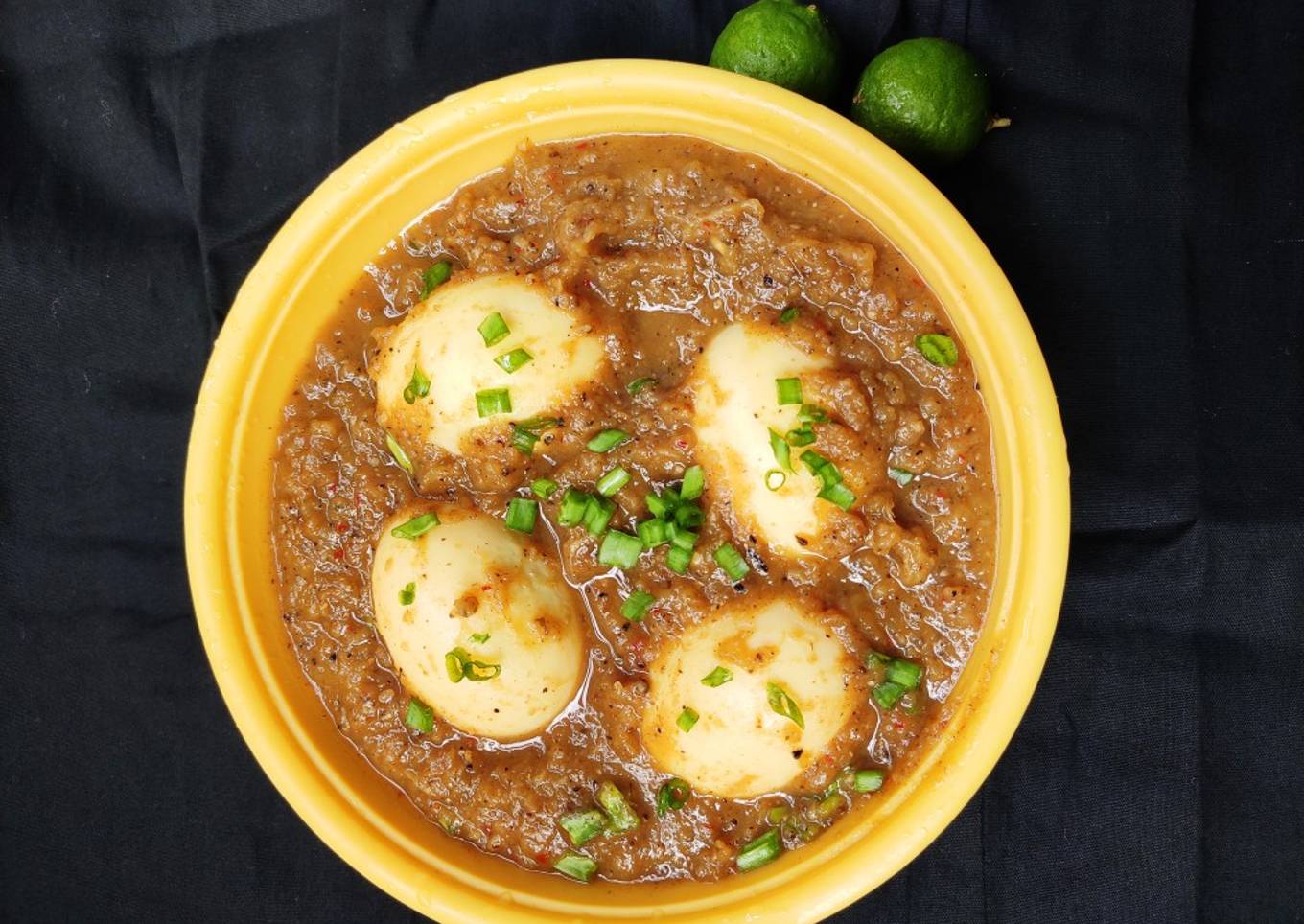 Sweet potato egg gravy