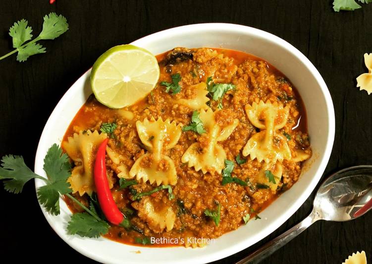 How To Use Keema Pasta Curry