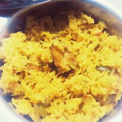 Masala Gravy Chicken Rice A picture of Masala Gravy Chicken Rice.