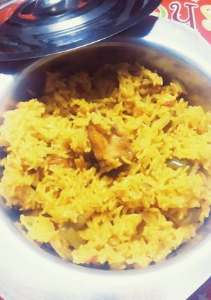 A picture of Masala Gravy Chicken Rice.