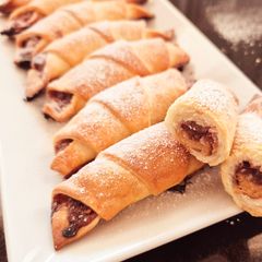A picture of Peanut butter and Raspberry Jam Pastries.