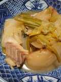 Bacalao al horno con nabo y mantequilla, al estilo japonés