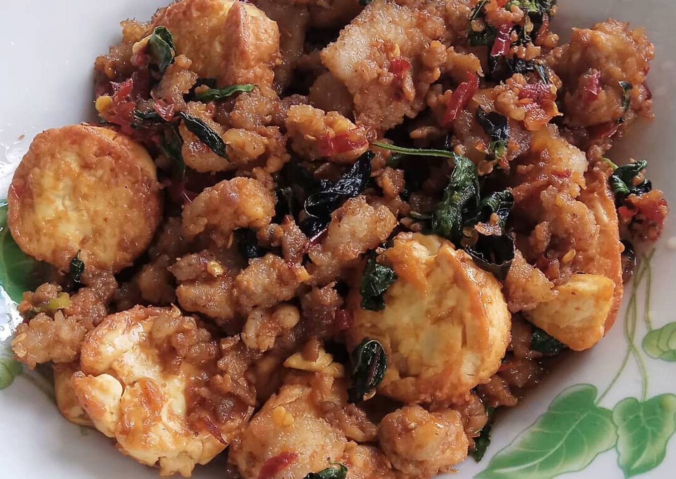Thai Pork Tofu Basil