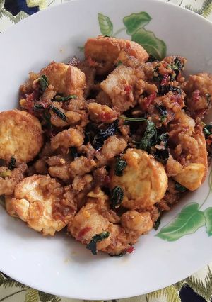 Foto resep Thai Pork Tofu Basil
