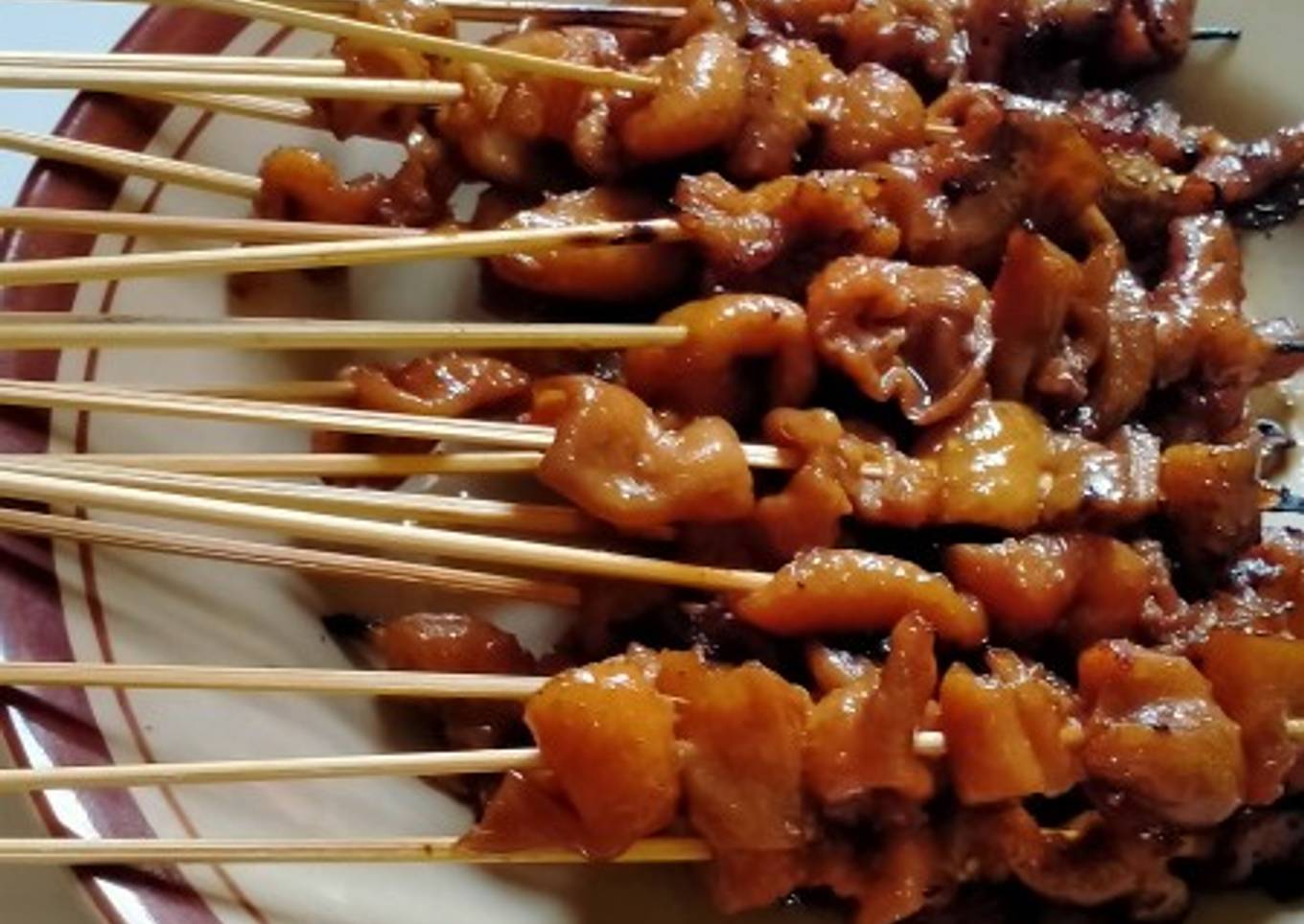 Sate kulit ala taichan