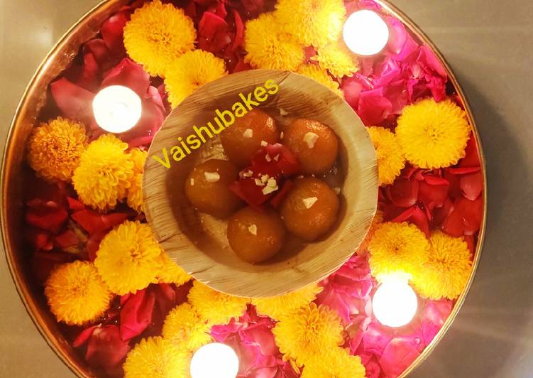 Steps to Make Super Quick Homemade Kesar Gulab Jamun (With homemade premix)