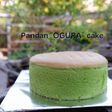 Ogura cake pandan