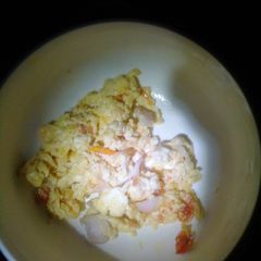 Egg sauce with bread A picture of Egg sauce with bread.