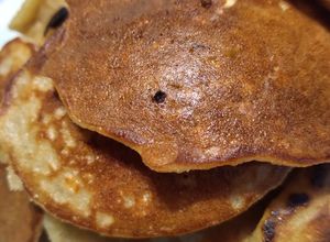 Una foto de Hotcakes de avena sin lactosa