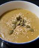 Crema de lentejas y verduras sobrantes