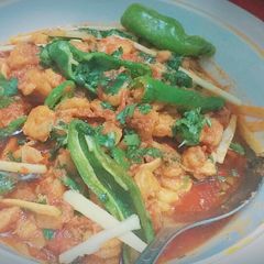 A picture of Prawn karhai.