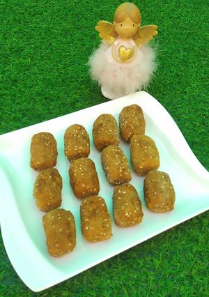 Una foto de Croquetas de arroz con avena 💚💚💚