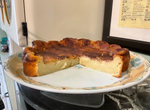 Une photo de Flan façon Cuajada au yaourt, vanille et cannelle