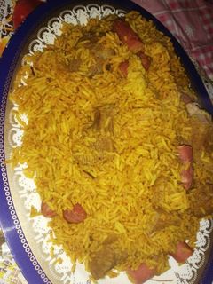 صورة لوصفة كبسه باللحمة