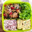 Bekal Sederhana (Terong cabe garam & telur gulung)