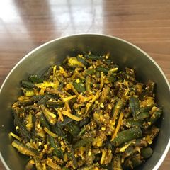 A picture of Bhendi fry.