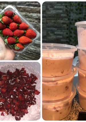 Foto resep Ice Cream Strawberry Oreo - Es Krim