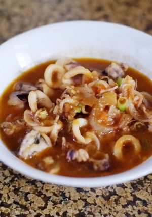Foto resep Cumi Saos Padang Ala Resto Seafood