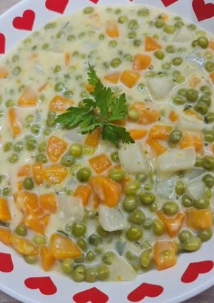 Finomfőzelék tejszínnel recept fotója
