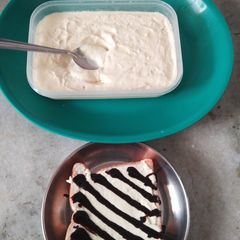 A picture of Homemade Cheese Spread and Cheese-chocolate Slice.