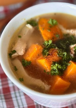 Hình của món Canh Khoai Lang Thịt Nạc.