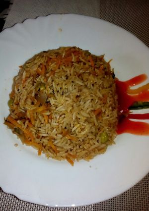A picture of Fried rice#authors marathon.