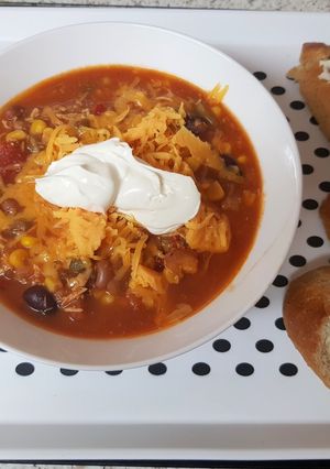 A picture of Mexican Chicken Soup.