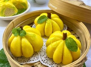Foto resep Bakpao Labu Kuning Isi Kacang Hijau
