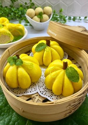 Foto resep Bakpao Labu Kuning Isi Kacang Hijau
