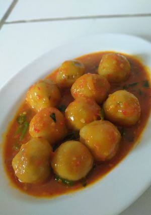 Foto resep Cilok bumbu pedas