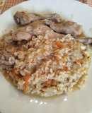 Conejo con arroz