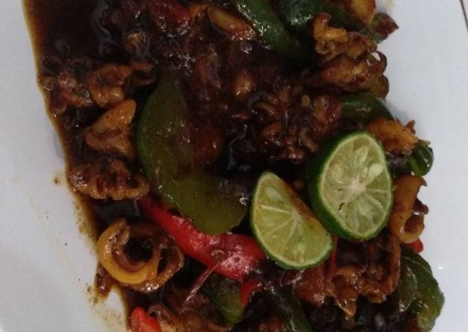 Cumi / sotong lada hitam