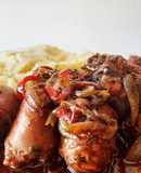 Chorizos al vino blanco con salsa de soja 😋