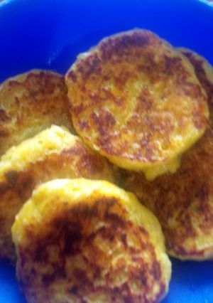 Una foto de Arepas de berenjena y plátano