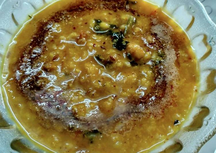 Recipe of Favorite Dal fry dhaba style