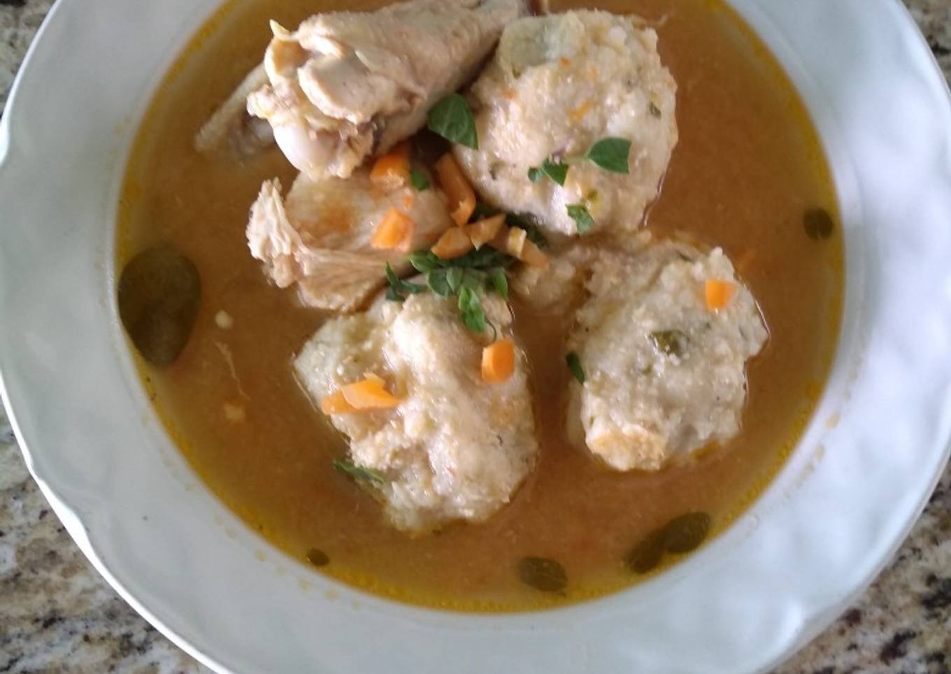 Albóndigas de pollo con masa