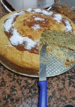 Una foto de Bizcochuelo de vainilla SUPER ESPONJOSO