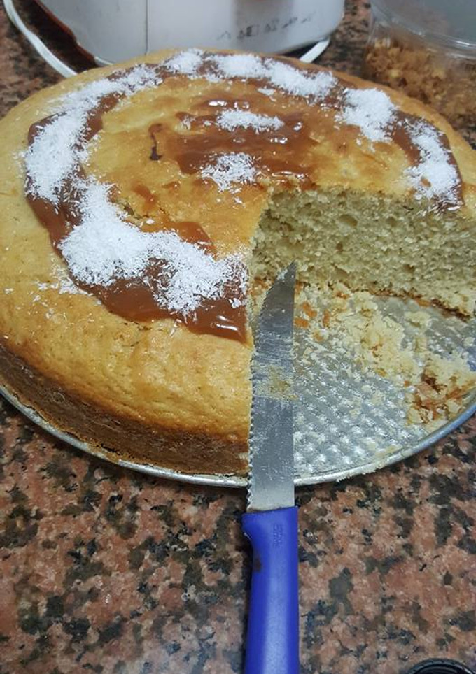 Una foto de Bizcochuelo de vainilla SUPER ESPONJOSO