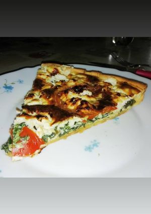 Une photo de Tarte gourmande aux épinards