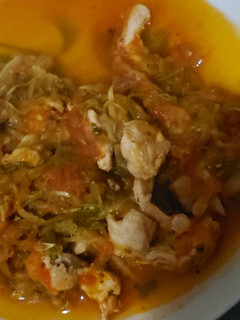 Una foto de Fideos de zucchini con pollo o cerdo