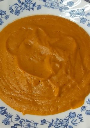 Una foto de Crema de verduras con caldo de cocido