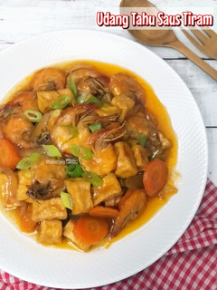 Foto resep Udang Tahu Saus Tiram