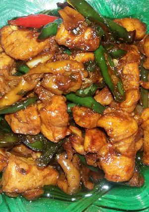 Foto resep Ayam kecap cabe ijo simple