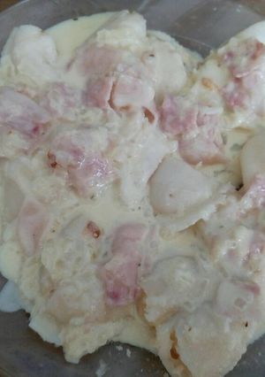 Una foto de Salsa de crema de leche