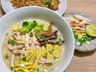 โจ๊กข้าวโอ๊ตไก่ (คลีน)