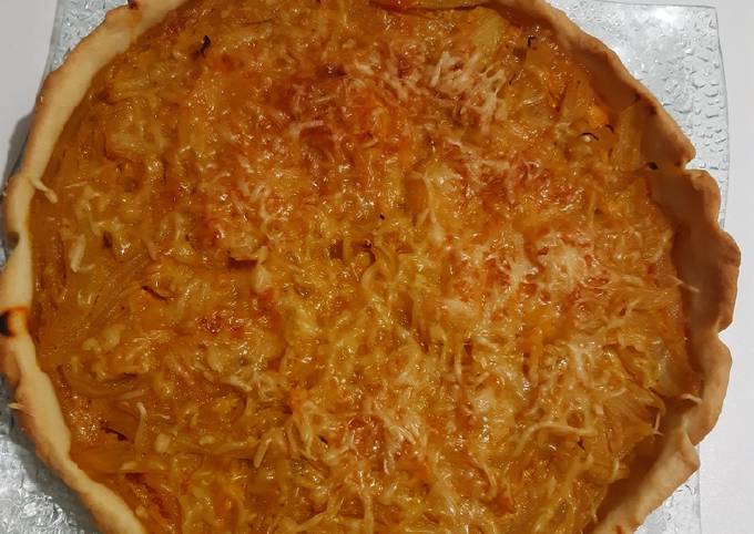 Tarte à l'oignon au curcuma