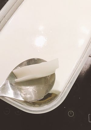 Hình của món Rau câu trái dừa.
