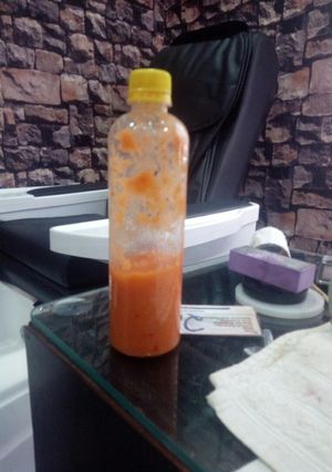 A picture of Mixed fruits and vegetable smoothie recipe.